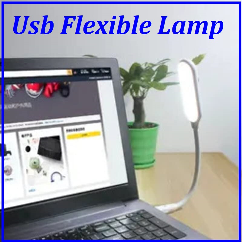 Mini USB LED Desk Light– Adjustable Bendable Portable Lamp for Power Bank, Laptop Use, Energy-Saving Combo Pack with Light White Color, Eye Protection for Night Reading & Bedroom Work